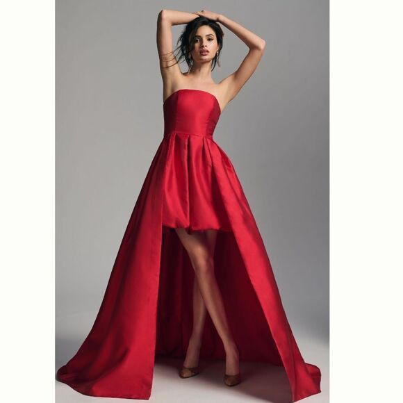 New Anthropologie Hutch Strapless High-Low Bubble Dress/ size 4P - Picture 1 of 14